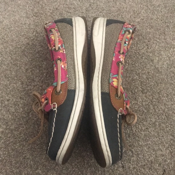 Sperry Top-Sider Floral Boat Shoes Size 7.5 - Picture 4 of 9